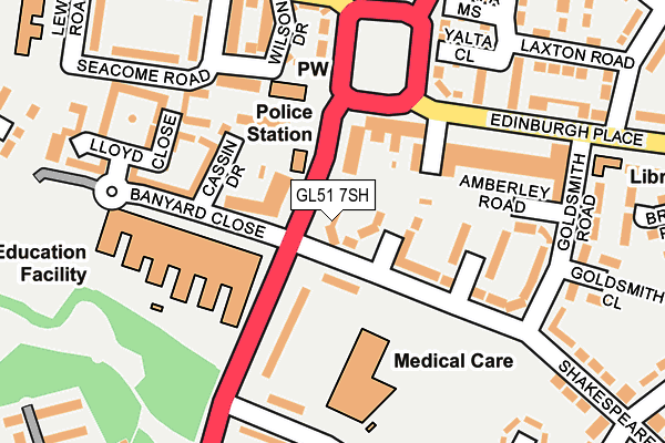 GL51 7SH map - OS OpenMap – Local (Ordnance Survey)