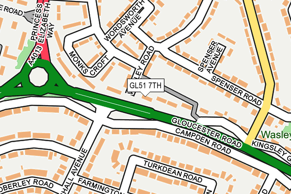 GL51 7TH map - OS OpenMap – Local (Ordnance Survey)