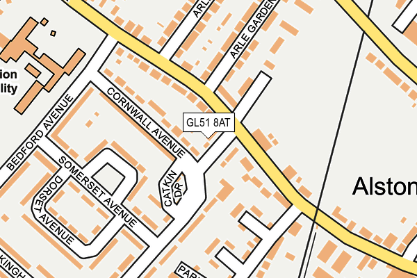 GL51 8AT map - OS OpenMap – Local (Ordnance Survey)