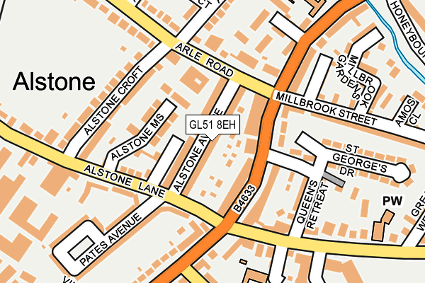 GL51 8EH map - OS OpenMap – Local (Ordnance Survey)