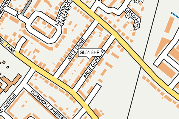 GL51 8HP map - OS OpenMap – Local (Ordnance Survey)