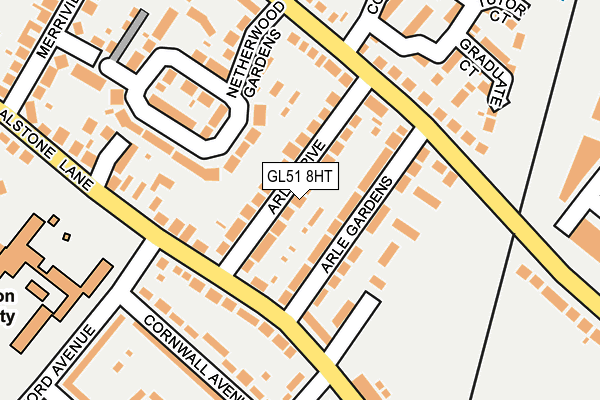 GL51 8HT map - OS OpenMap – Local (Ordnance Survey)