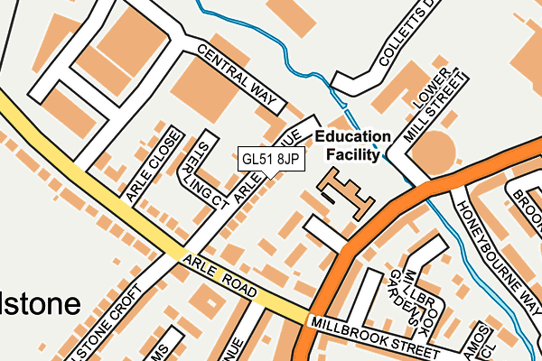 GL51 8JP map - OS OpenMap – Local (Ordnance Survey)