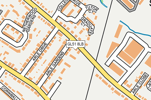 GL51 8LB map - OS OpenMap – Local (Ordnance Survey)