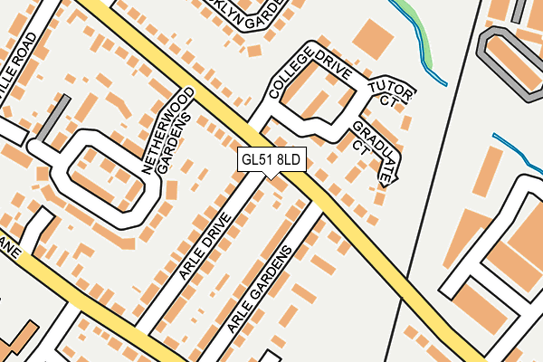 GL51 8LD map - OS OpenMap – Local (Ordnance Survey)