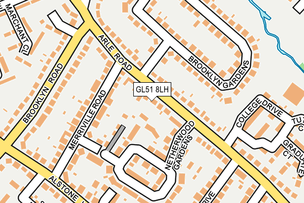 GL51 8LH map - OS OpenMap – Local (Ordnance Survey)