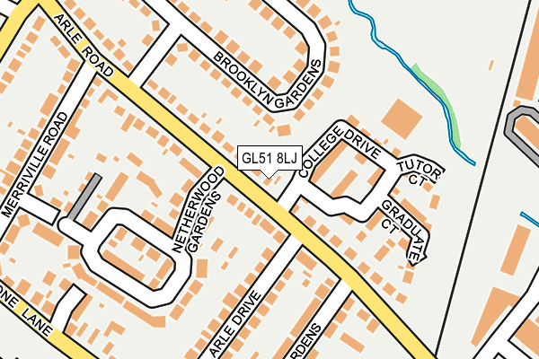 GL51 8LJ map - OS OpenMap – Local (Ordnance Survey)