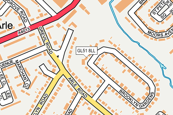 GL51 8LL map - OS OpenMap – Local (Ordnance Survey)