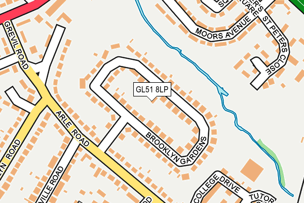 GL51 8LP map - OS OpenMap – Local (Ordnance Survey)