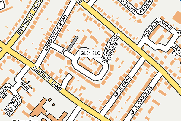 GL51 8LQ map - OS OpenMap – Local (Ordnance Survey)