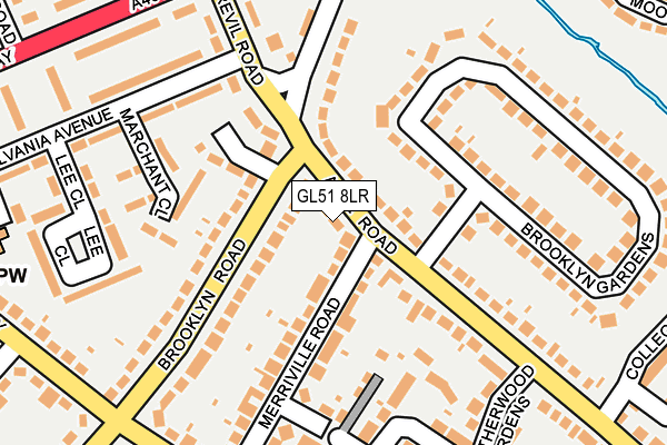 GL51 8LR map - OS OpenMap – Local (Ordnance Survey)