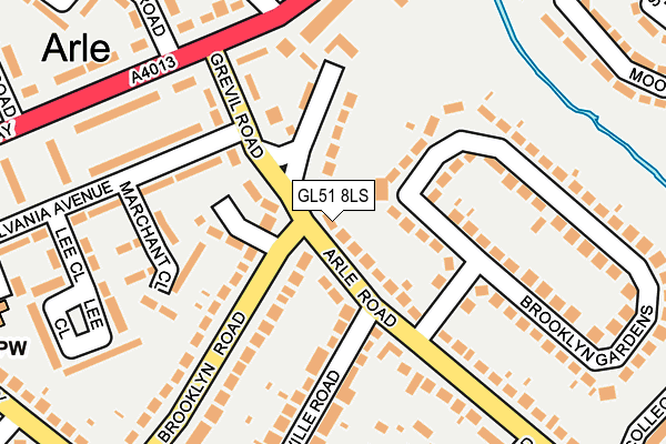 GL51 8LS map - OS OpenMap – Local (Ordnance Survey)