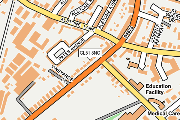 GL51 8NG map - OS OpenMap – Local (Ordnance Survey)