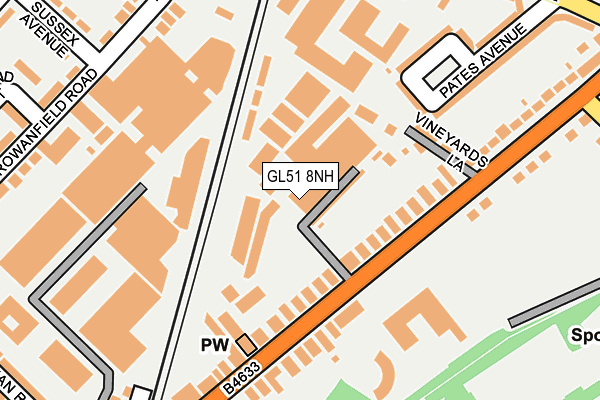 GL51 8NH map - OS OpenMap – Local (Ordnance Survey)
