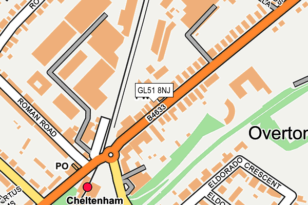 GL51 8NJ map - OS OpenMap – Local (Ordnance Survey)