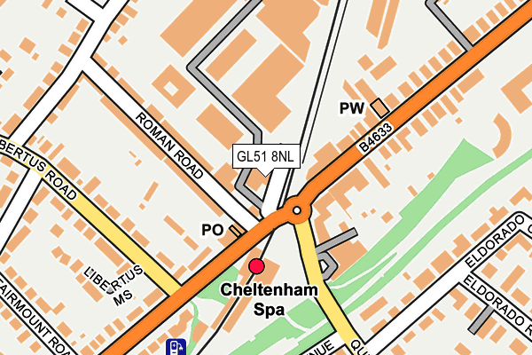 GL51 8NL map - OS OpenMap – Local (Ordnance Survey)