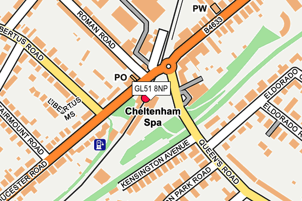 GL51 8NP map - OS OpenMap – Local (Ordnance Survey)