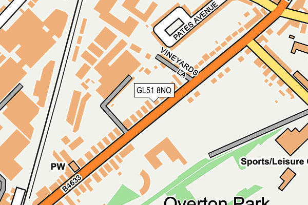 GL51 8NQ map - OS OpenMap – Local (Ordnance Survey)