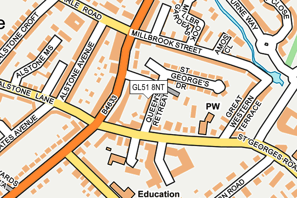 GL51 8NT map - OS OpenMap – Local (Ordnance Survey)