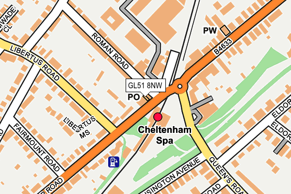 GL51 8NW map - OS OpenMap – Local (Ordnance Survey)