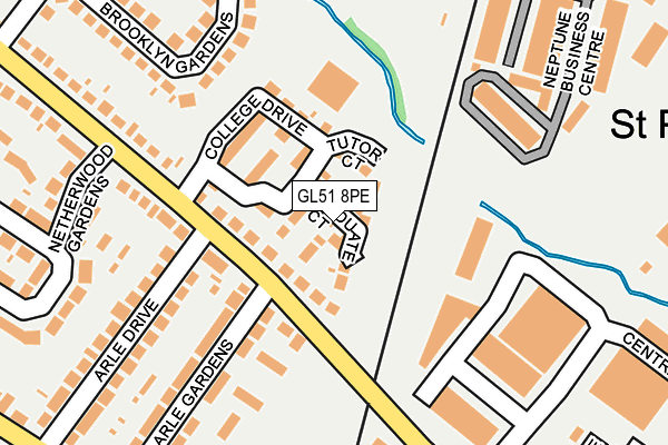 GL51 8PE map - OS OpenMap – Local (Ordnance Survey)
