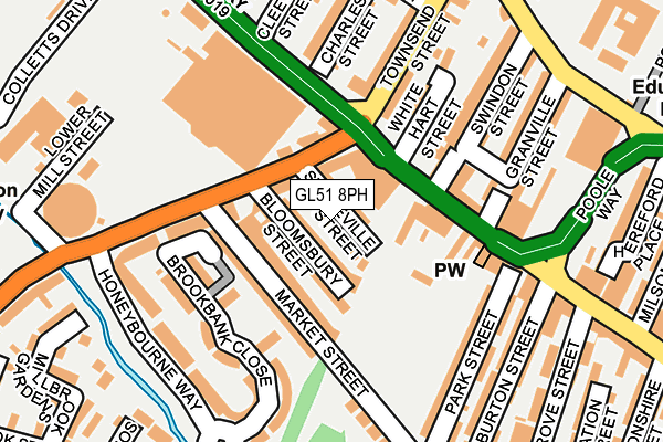 GL51 8PH map - OS OpenMap – Local (Ordnance Survey)