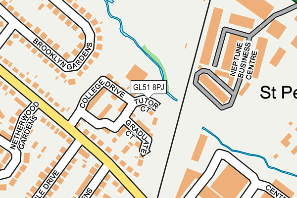 GL51 8PJ map - OS OpenMap – Local (Ordnance Survey)