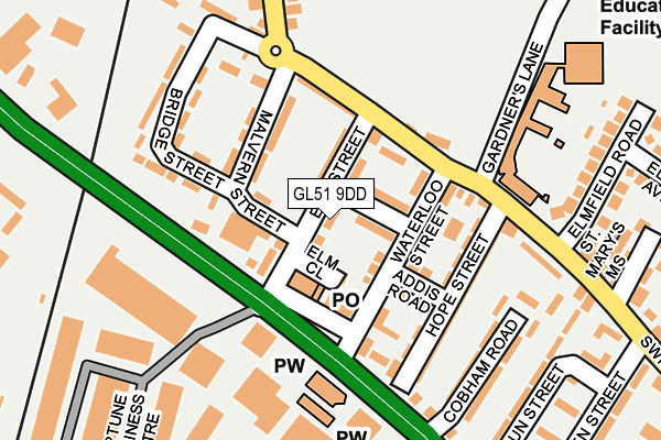 GL51 9DD map - OS OpenMap – Local (Ordnance Survey)