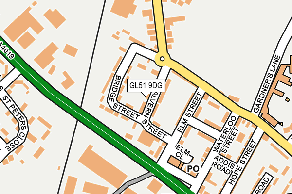 GL51 9DG map - OS OpenMap – Local (Ordnance Survey)