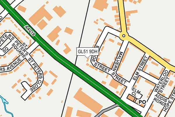 GL51 9DH map - OS OpenMap – Local (Ordnance Survey)