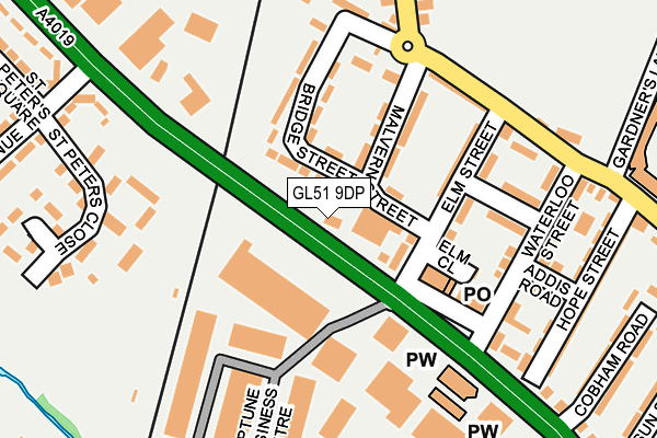 GL51 9DP map - OS OpenMap – Local (Ordnance Survey)