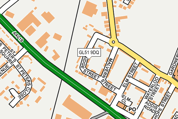 GL51 9DQ map - OS OpenMap – Local (Ordnance Survey)