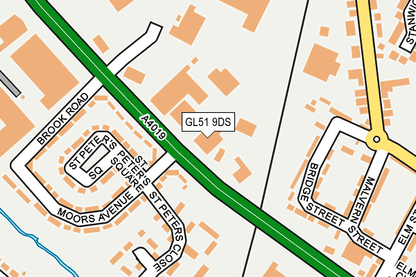 GL51 9DS map - OS OpenMap – Local (Ordnance Survey)