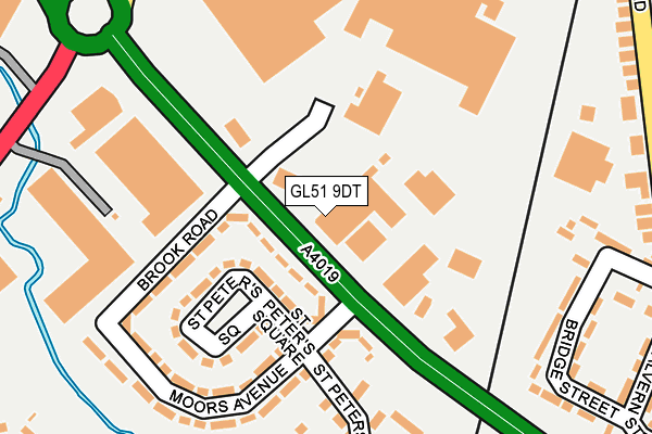 GL51 9DT map - OS OpenMap – Local (Ordnance Survey)