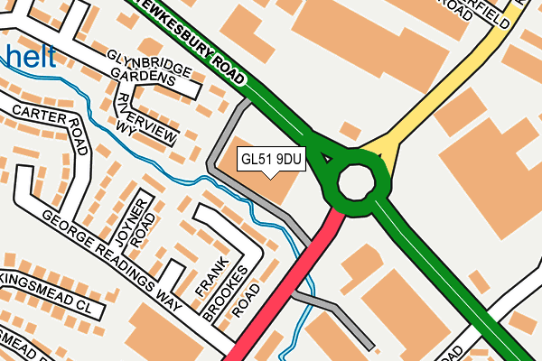 GL51 9DU map - OS OpenMap – Local (Ordnance Survey)