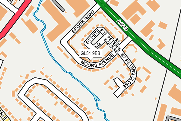 GL51 9EB map - OS OpenMap – Local (Ordnance Survey)
