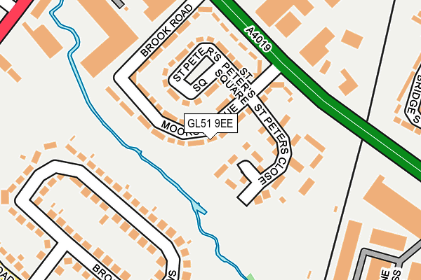 GL51 9EE map - OS OpenMap – Local (Ordnance Survey)