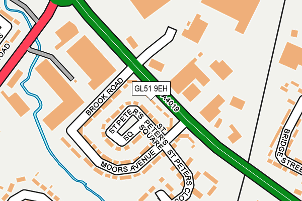 GL51 9EH map - OS OpenMap – Local (Ordnance Survey)