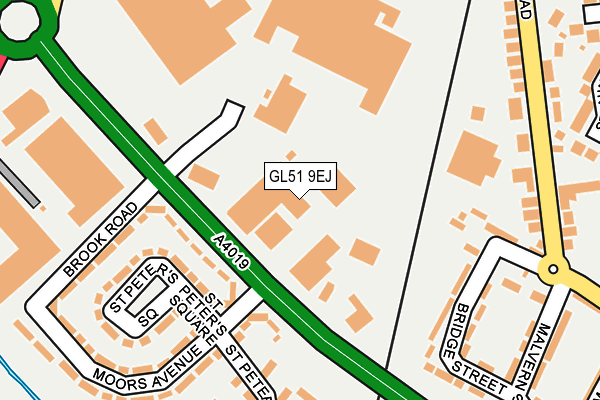 GL51 9EJ map - OS OpenMap – Local (Ordnance Survey)