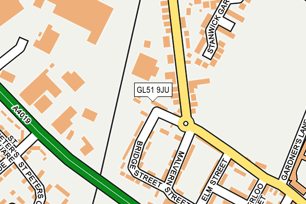 GL51 9JU map - OS OpenMap – Local (Ordnance Survey)