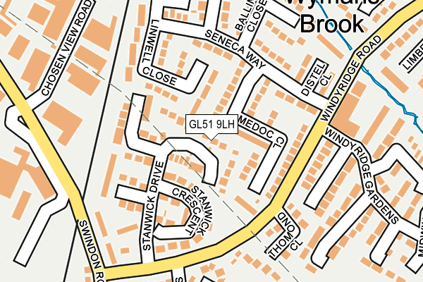 GL51 9LH map - OS OpenMap – Local (Ordnance Survey)