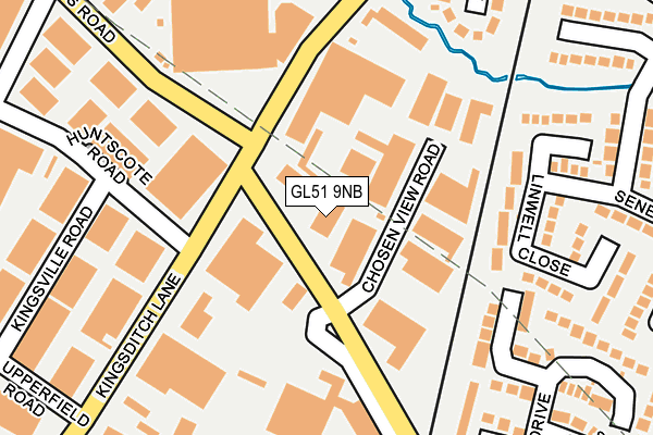 GL51 9NB map - OS OpenMap – Local (Ordnance Survey)