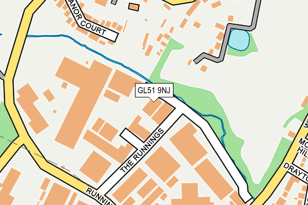 GL51 9NJ map - OS OpenMap – Local (Ordnance Survey)