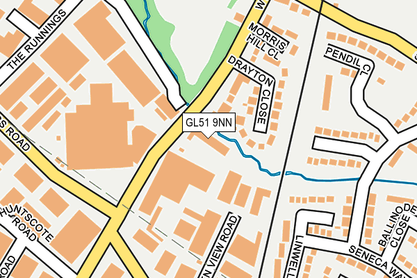 GL51 9NN map - OS OpenMap – Local (Ordnance Survey)