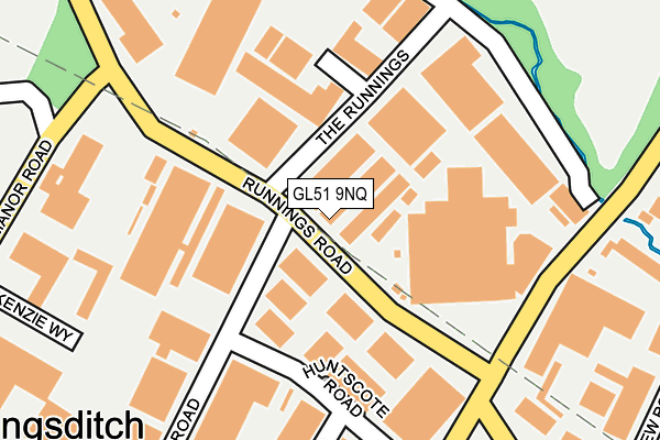 GL51 9NQ map - OS OpenMap – Local (Ordnance Survey)