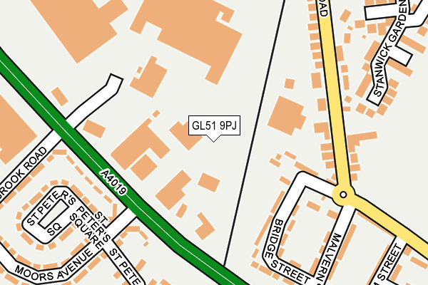 GL51 9PJ map - OS OpenMap – Local (Ordnance Survey)