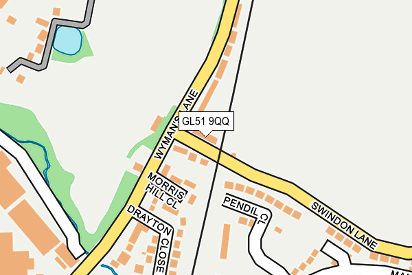 GL51 9QQ map - OS OpenMap – Local (Ordnance Survey)