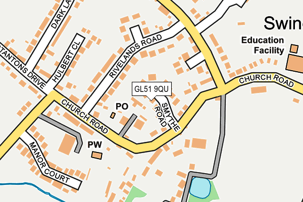 GL51 9QU map - OS OpenMap – Local (Ordnance Survey)