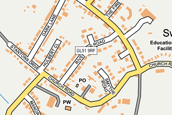 GL51 9RF map - OS OpenMap – Local (Ordnance Survey)