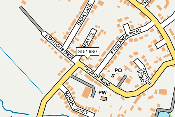 GL51 9RG map - OS OpenMap – Local (Ordnance Survey)